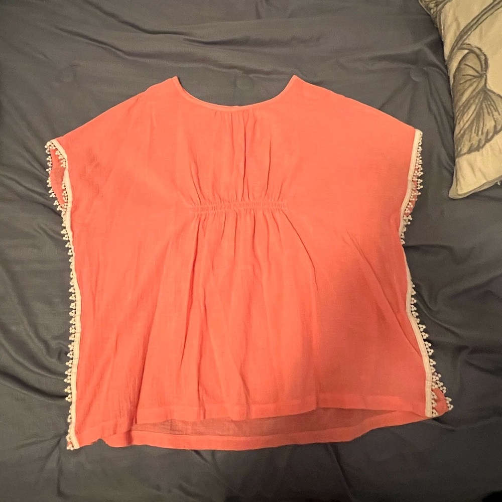 Peach Boho Ruched Top Crewcuts